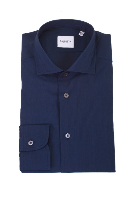 Shop BAGUTTA  Camicia: Bagutta camicia "Walter" in cotone.
Colletto alla francese. 
Slim fit. 
Composizione: 100% Cotone. 
Fabbricato in Italia.. WALTER EBL CN0672-051